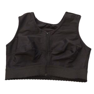 Marena Recovery Black Post Surgery Compression Bra Front Close. Size XL